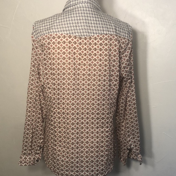 Seven XL women’s Cotton long sleeve Blouse western Boho - Picture 8 of 9